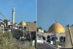Sionist rejim Tulkərimdəki məscidə öz bayrağını asdı!
