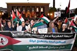 Pro-Palestine Demonstrators Burn Israeli Flag in Morocco