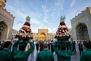 Santuario del Imam Ridha en vísperas del noveno aniversario del nacimiento del imam chiita
