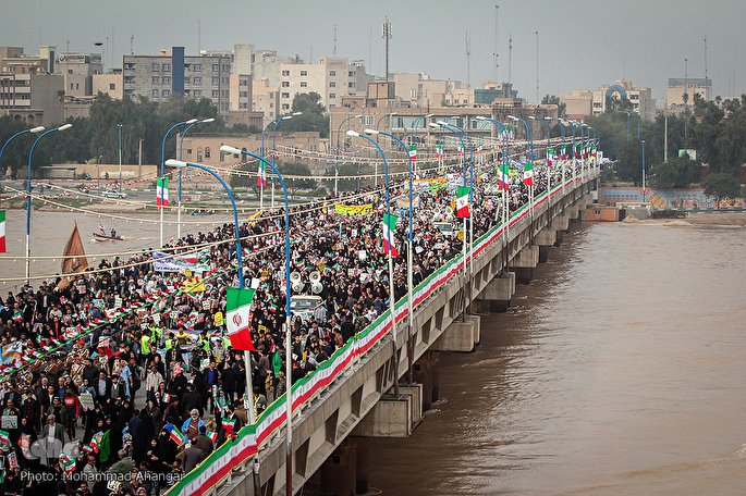 راهپیمایی ۲۲ بهمن در اهواز/۲