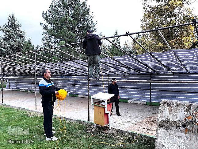 گزارش تصویری از آماده&zwnj;سازی زائرسرای اربعین شهرداری خرم&lrm;آباد