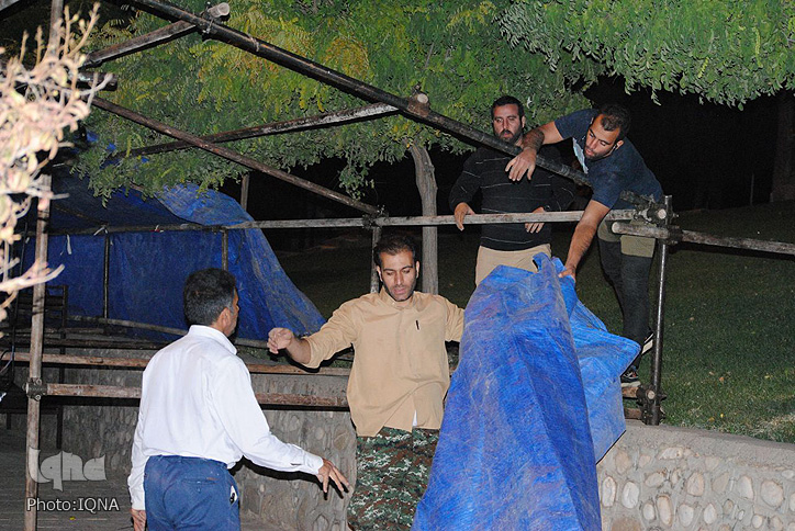 گزارش تصویری از آماده&zwnj;سازی زائرسرای اربعین شهرداری خرم&lrm;آباد