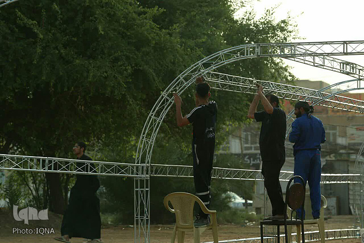 آماده سازی موکب های لرستان در نجف اشرف