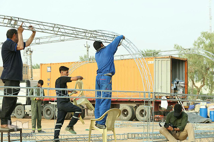 آماده سازی موکب های لرستان در نجف اشرف