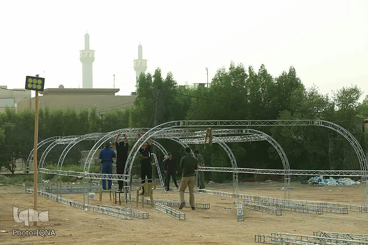 آماده سازی موکب های لرستان در نجف اشرف