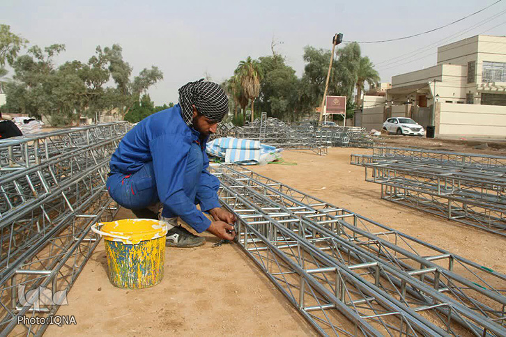 آماده سازی موکب های لرستان در نجف اشرف