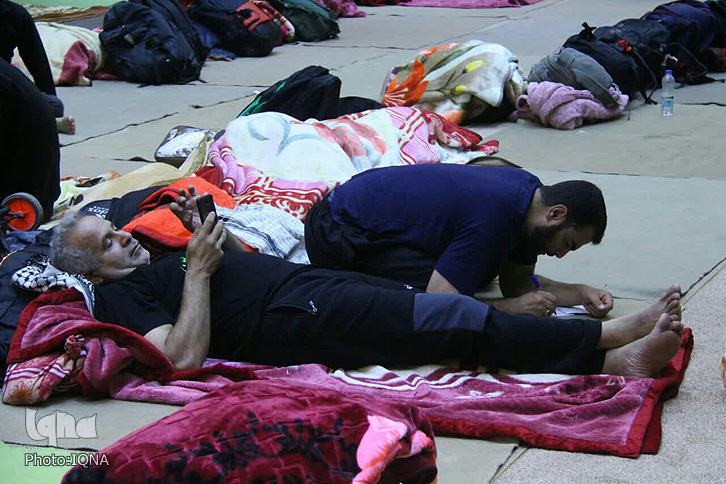 اسکان زائران اربعین حسینی در موکب ابوالفضل(ع) لرستان در نجف اشرف