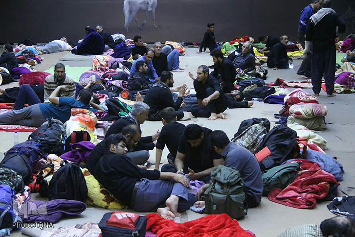 اسکان زائران اربعین حسینی در موکب ابوالفضل(ع) لرستان در نجف اشرف