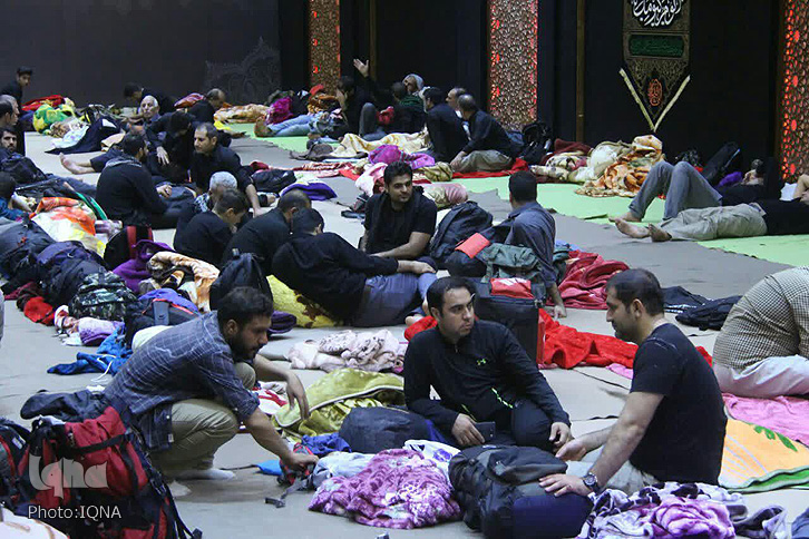 اسکان زائران اربعین حسینی در موکب ابوالفضل(ع) لرستان در نجف اشرف