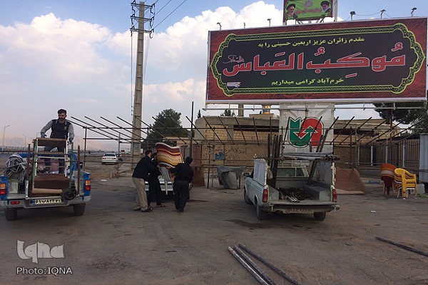 پذیرایی 24 ساعته موکب&zwnj;العباس(ع) خرم&zwnj;آباد از زائران اربعین حسینی