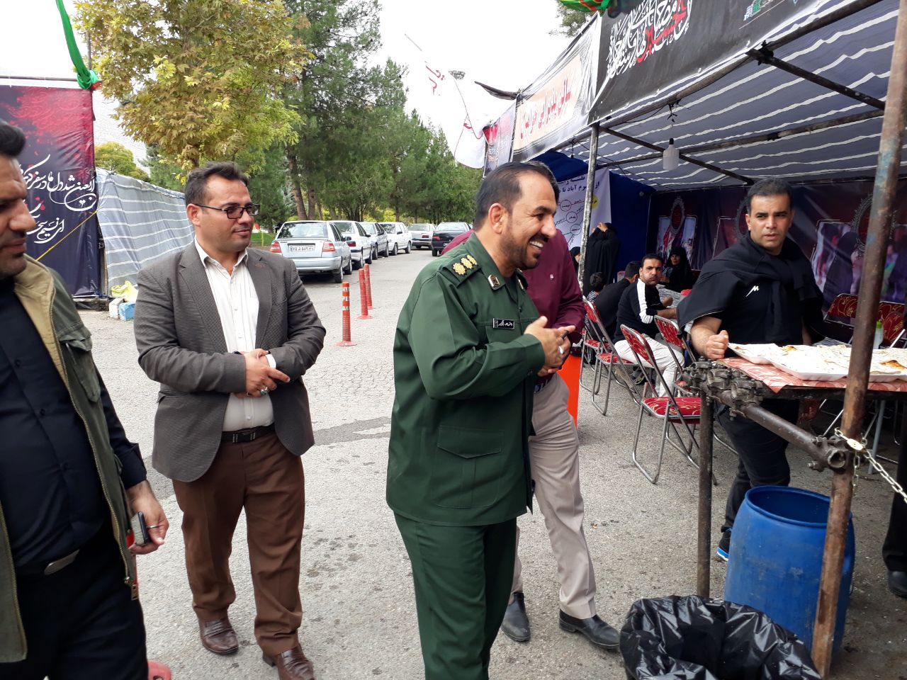 گزارش تصویری از خدمت&zwnj;رسانی شهرداری خرم&lrm;آباد به زائران اربعین