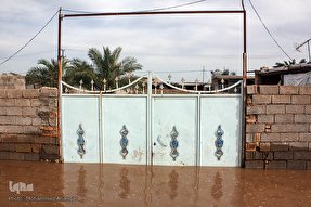روستاهای گرفتار در سیل منطقه بامدژ/2