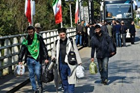 افزایش 30 درصدی ورود زائران اربعین حسینی از مرز آستارا