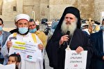 فیلم | مسیحیان فلسطینی در صف معترضان به اسلام‌ستیزی مکرون
