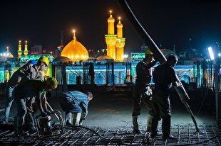 سازه جدید «تل زینبیه» به مرحله نماکاری رسید + عکس و فیلم