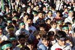 عکس | اجرای سرود «سلام فرمانده» با حضور ۳۱۳ کودک ملایری