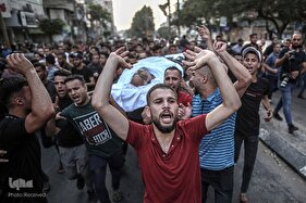 تشییع شهدای بمباران غزه