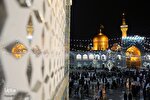 عکس | حرم مطهر رضوی در شب نیمه شعبان