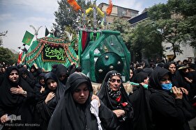 حرکت نمادین کاروان بنی اسد در خیابان‌های تهران