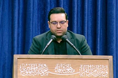 فیلم | تلاوت «سیدجواد حسینی» در دیدار مسئولان نظام با رهبر انقلاب