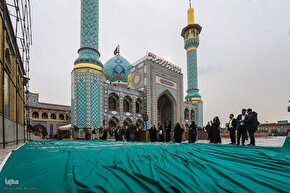 رونمایی از بزرگترین کتیبه دست‌نویس کشور در امامزاده صالح