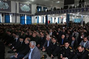 عکس | مراسم گرامیداشت شهدای مقاومت در حسینیه ثارالله خرم‌آباد