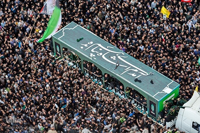 مراسم تشییع شهدای خدمت