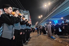 عکس | اجرای گروه سرود «آسمان» لرستان در شهر نجف