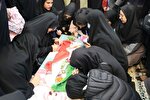 عکس | سوگواری فاطمیه و استقبال از شهدای گمنام در دانشگاه لرستان