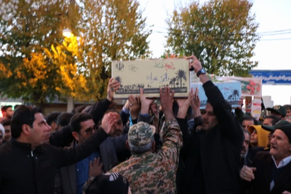 مراسم تشییع شهدای گمنام در ازنا