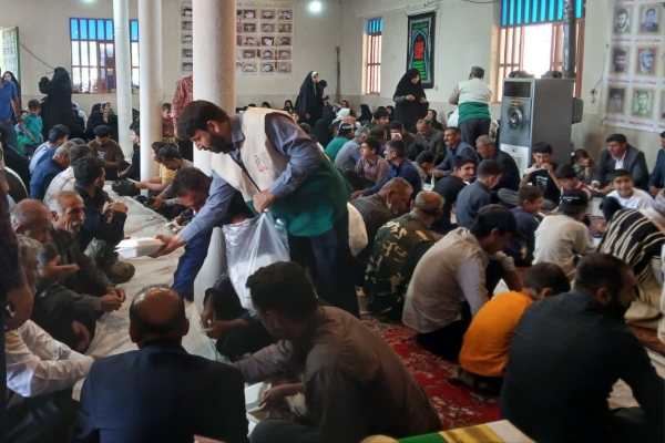 سفره اطعام رضوی  در مناطق روستایی سپیدشت