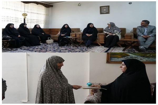 دیدار مدیر کل امور بانوان و خانواده استانداری لرستان با دو بانوی جانباز