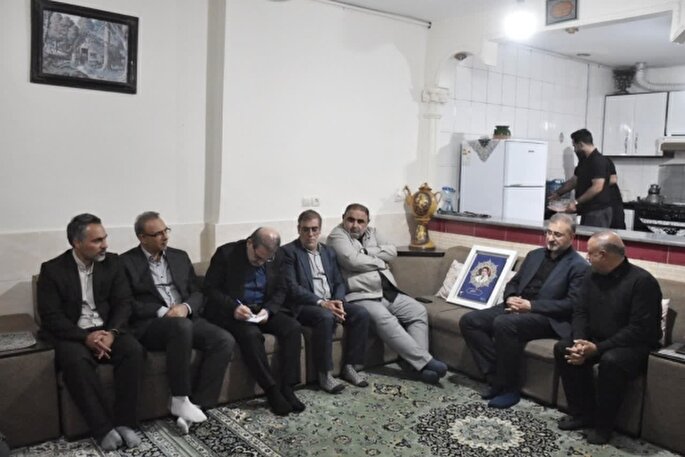 عکس | دیدار معاون بنیاد شهید با خانواده‌های شهدای لرستانی جنگ ۱۲ روزه