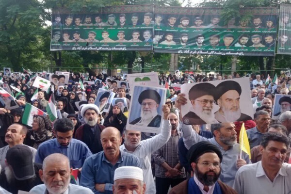 عکس | حمایت مردم خرم‌آباد از عملیات «بشارت فتح»