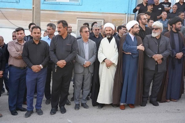 آیین بدرقه شهیدان «سید حسین موسوی» و «علی بازگیر» در خرم‌آباد