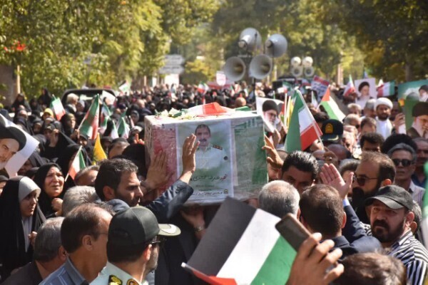 مراسم وداع با پیکر شهید «غلامرضا جمشیدی» در خرم‌آباد