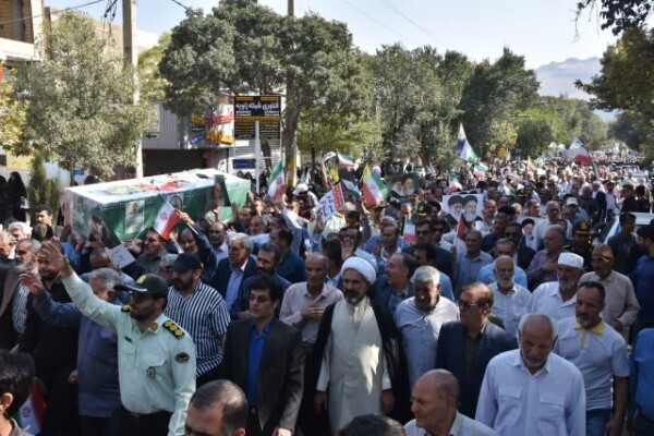 مراسم وداع با پیکر شهید «غلامرضا جمشیدی» در خرم‌آباد