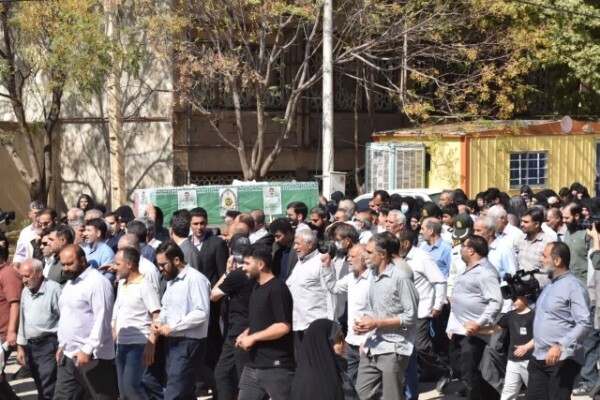 مراسم وداع با پیکر شهید «غلامرضا جمشیدی» در خرم‌آباد