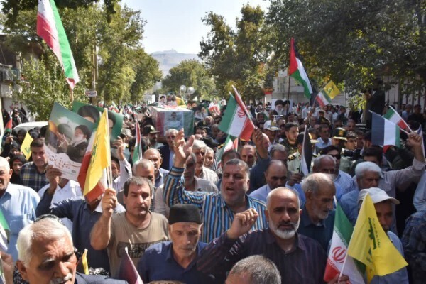 مراسم وداع با پیکر شهید «غلامرضا جمشیدی» در خرم‌آباد