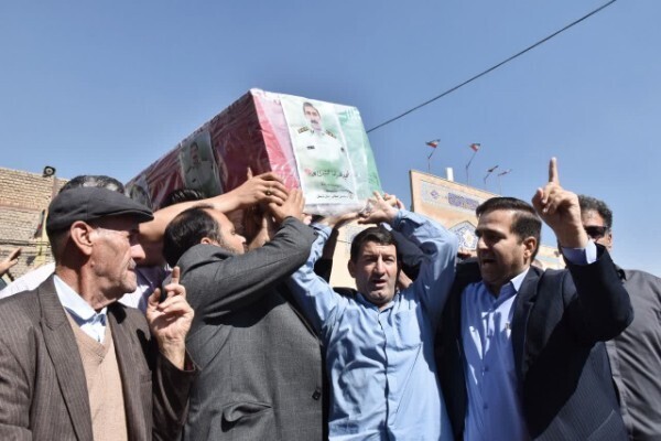 مراسم وداع با پیکر شهید «غلامرضا جمشیدی» در خرم‌آباد