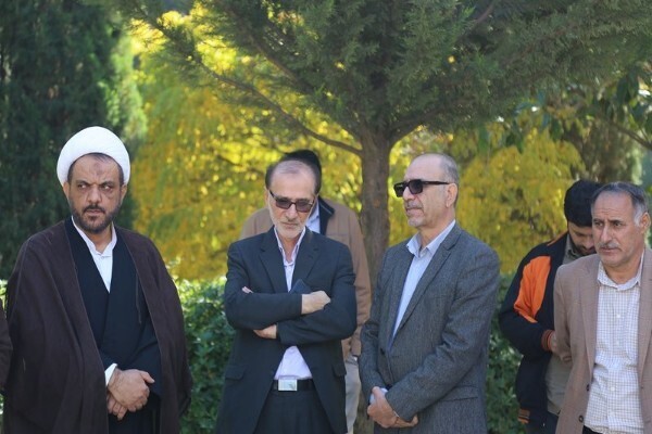 تشییع پیکر شهید گمنام در دانشگاه لرستان