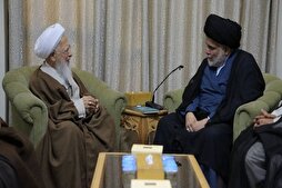 Mukteda Sadr Ayetullah Cevad Amoli’yi ağırladı