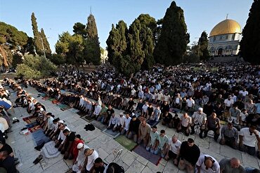 Mescid-i Aksa’da Kurban Bayramı namazı