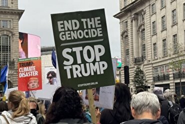 ABD Başkanı Londra’da protesto edildi