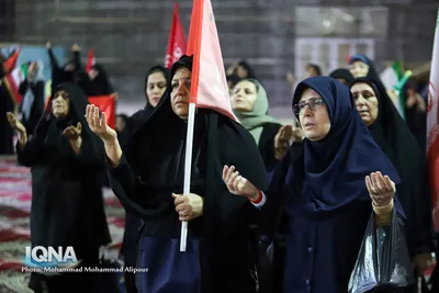 مراسم بزرگداشت چهلمین روز خاکسپاری مقام معظم رهبری در اهواز عکاس محمد محمدعلی پور