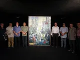 رونمایی از تابلوی نقاشی «یاران خراسانی» در حوزه هنری